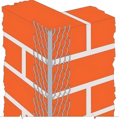 Expanded corner bead for plaster and stucco wall corners