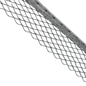 Expanded corner bead for plaster and stucco wall corners