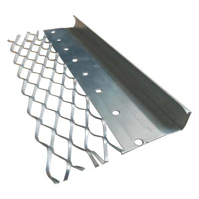 Metal casing bead trim for stucco and plaster edge finishing
