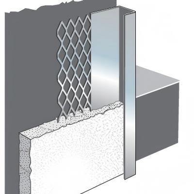 Metal casing bead trim for stucco and plaster edge finishing